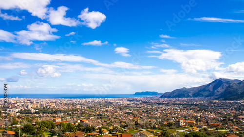 Beautiful cityscape of Palermo, In Italy