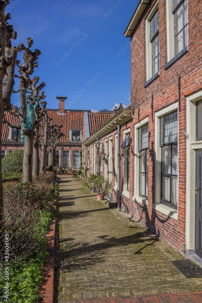 Old houses of the Pepergasthuis in Groningen