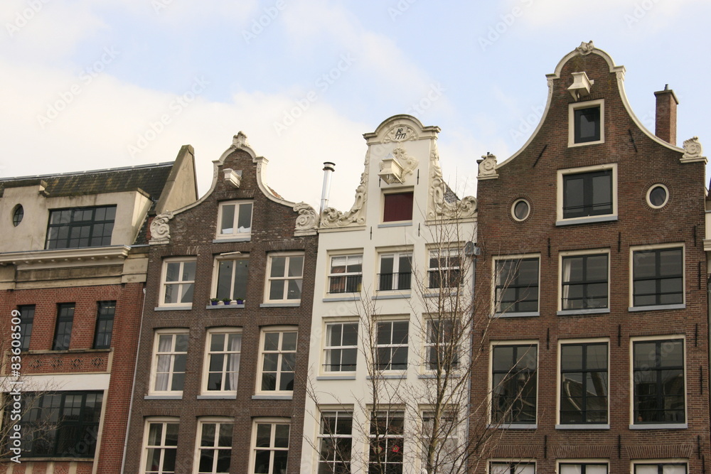 Alignment of houses in Amsterdam