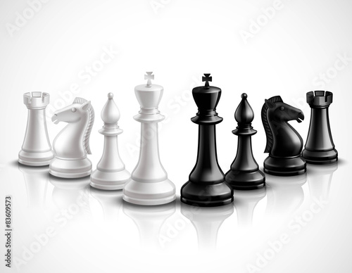 Chess Pieces Illustration