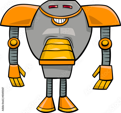 robot character cartoon illustration