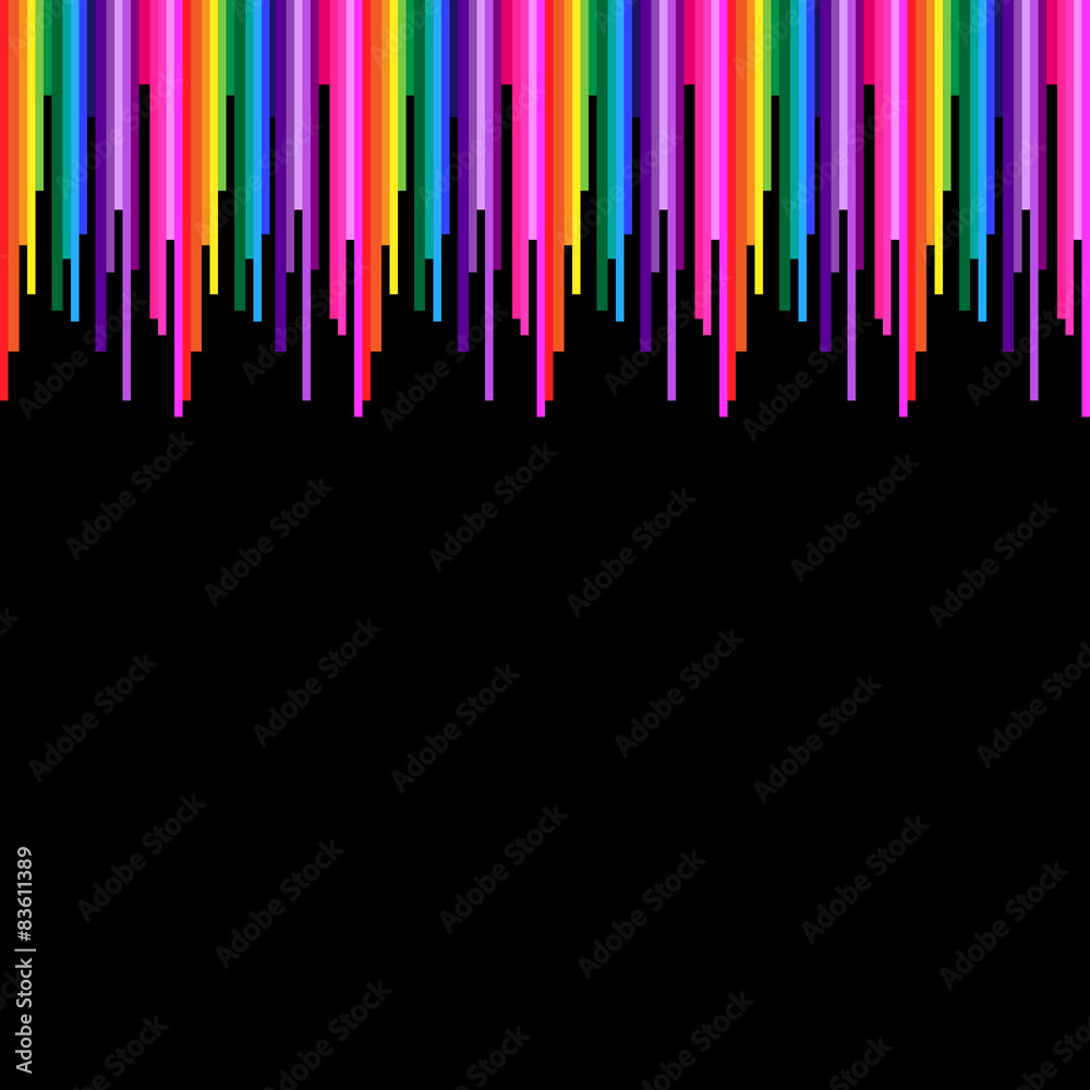 Vektor Hintergrund - Streifen kurz - Regenbogen Vektor Hintergrund - Streifen kurz - Regenbogen