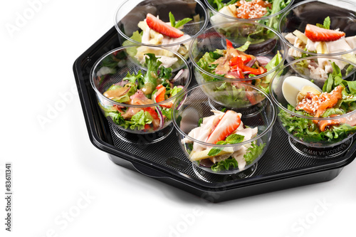 buffet box catering with salad