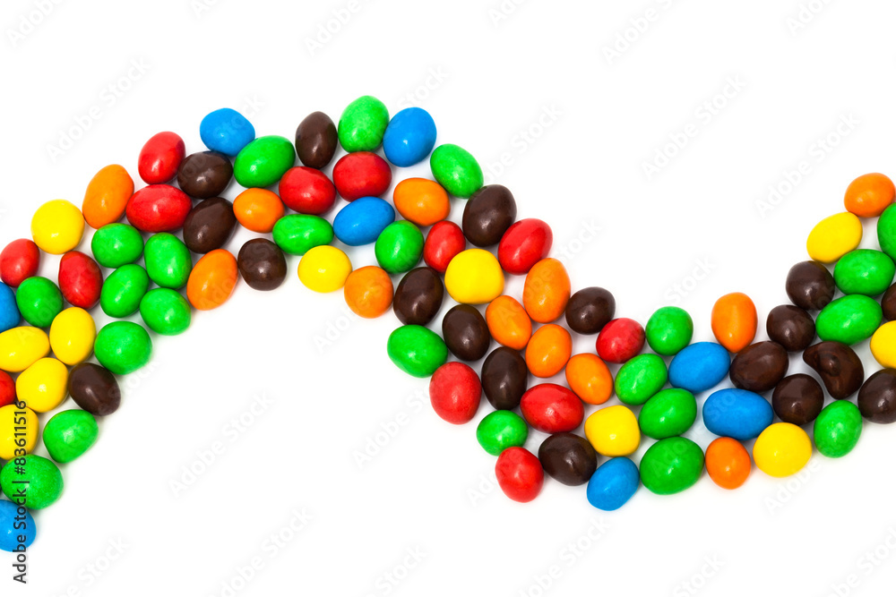 beautiful multi-colored candy