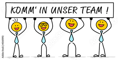 Strichmännchen - komm in unser Team