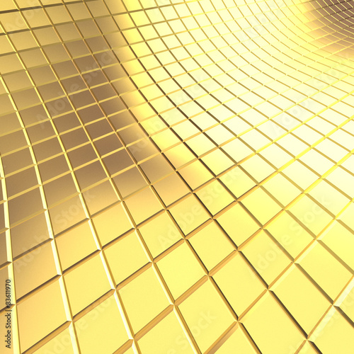 Gold tile background