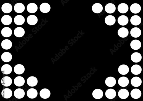 sfondo cerchi nero bianco