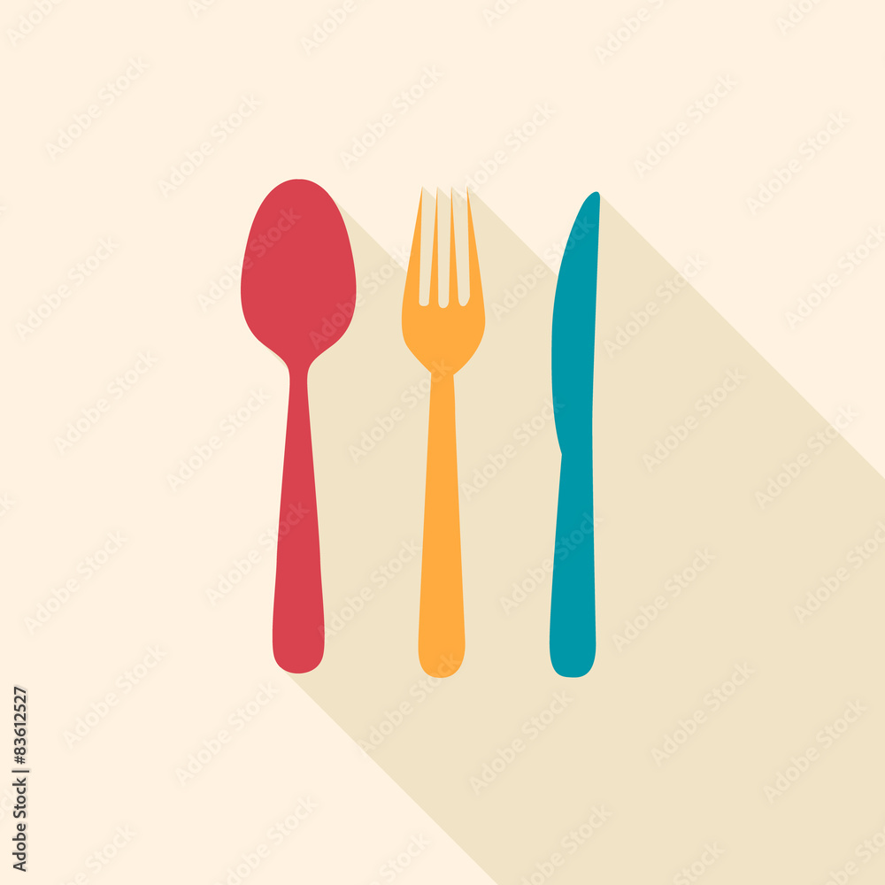 Background with dining items, flat vector illustration. Background with dining items, flat vector illustration.