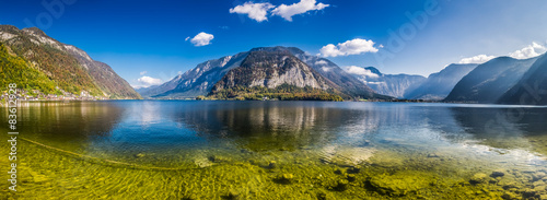 Crystal clear mountain lake...