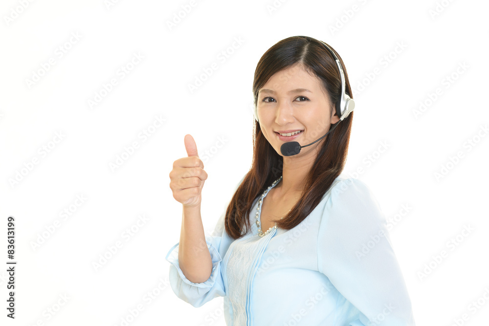 笑顔のオペレーター 笑顔のオペレーター