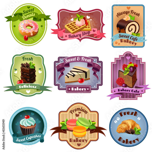 Bakery Emblems Set