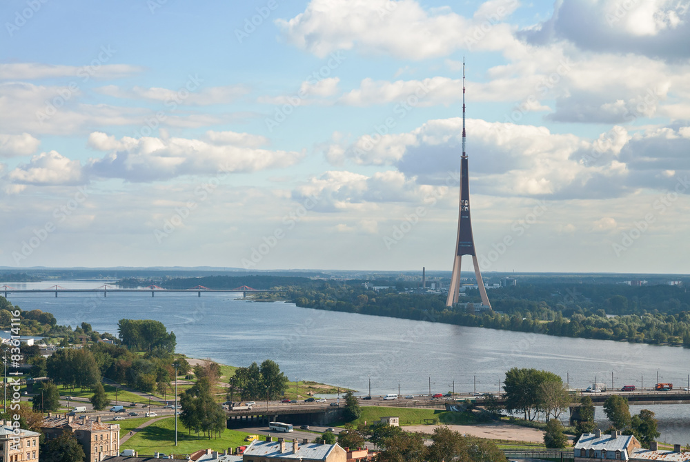 Fototapeta premium Riga's cityscape