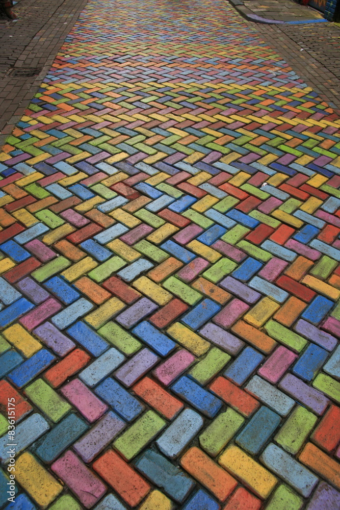Colored pavement Colored pavement