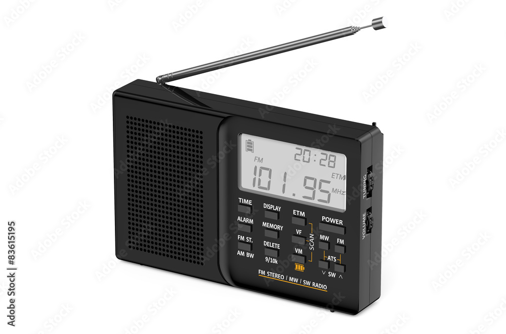black digital radio