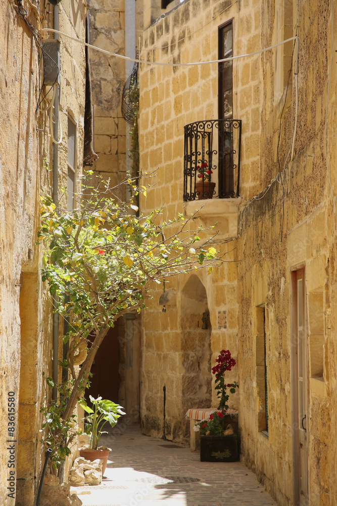 Quiet alley on Gozo