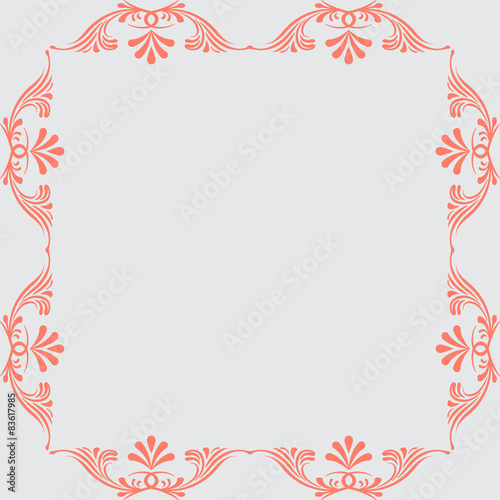 ornamental vector frame.