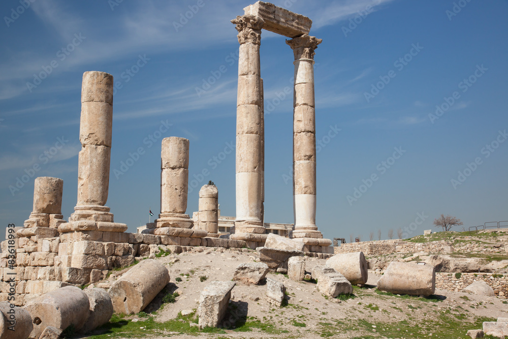 Ruins from Amman Jordan