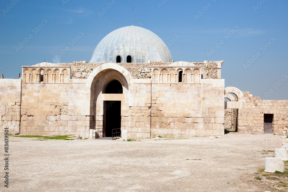 Ruins from the Citadel in Amman Jordan
