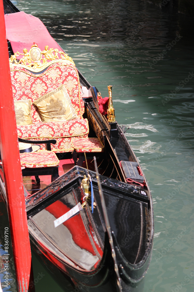 Obraz premium Detail of gondola interior