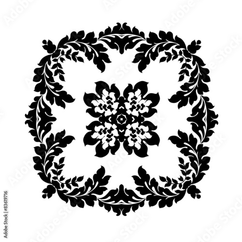 Excellent monochrome pattern for your wallpaper, clothing, porce