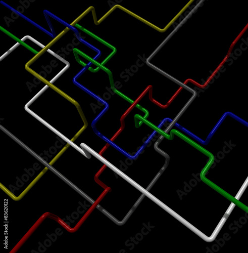 Colored tubes