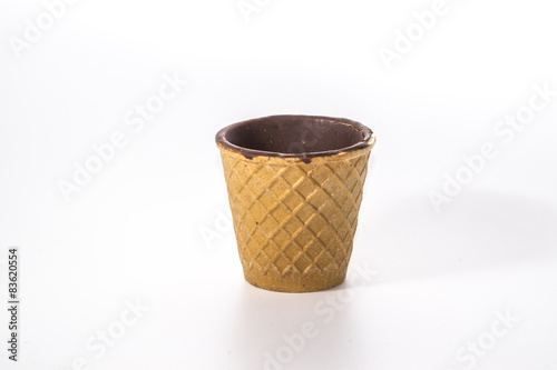Foto Bicchiere cialda cioccolato