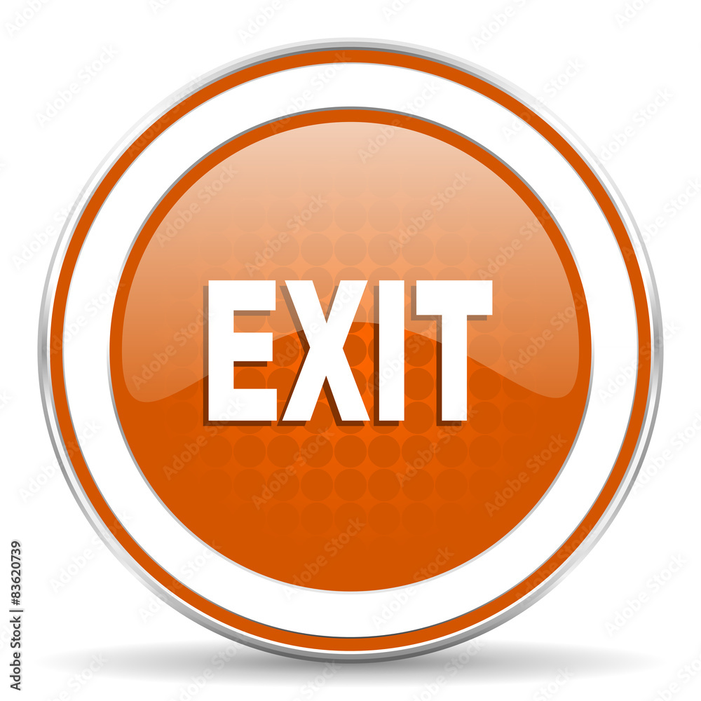 exit orange icon