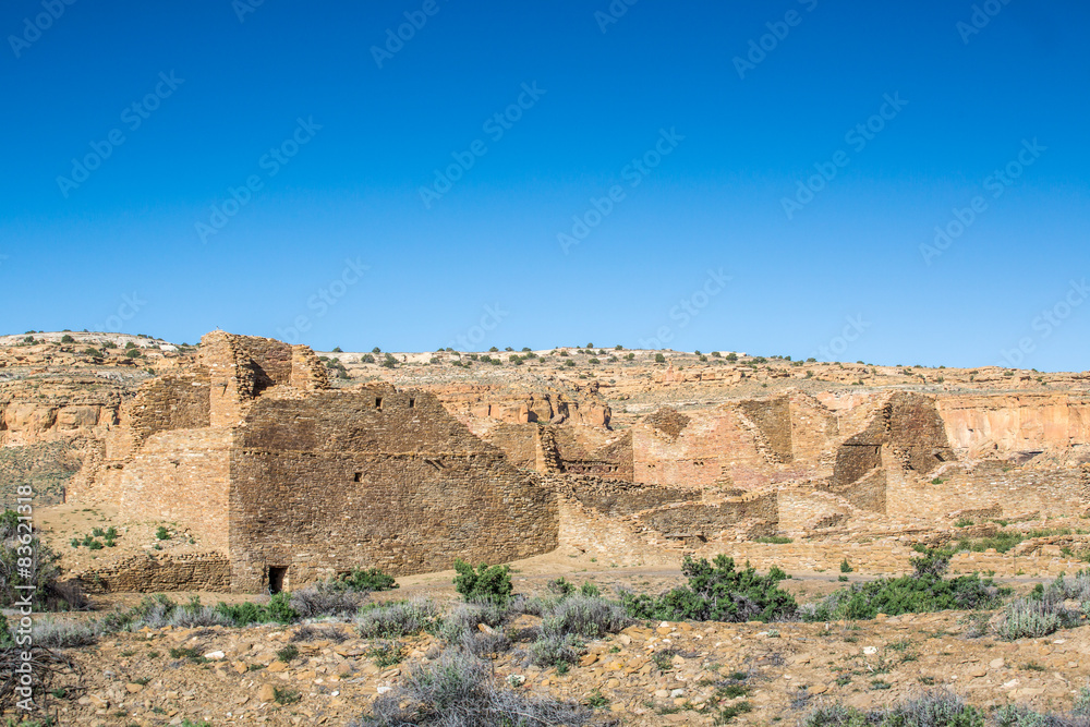 Buildings in Chaco Culture National Historical Park, NM, USA Buildings in Chaco Culture National Historical Park, NM, USA