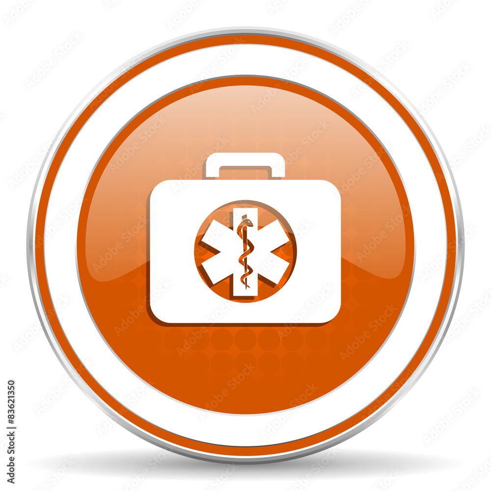 rescue kit orange icon emergency sign rescue kit orange icon emergency sign