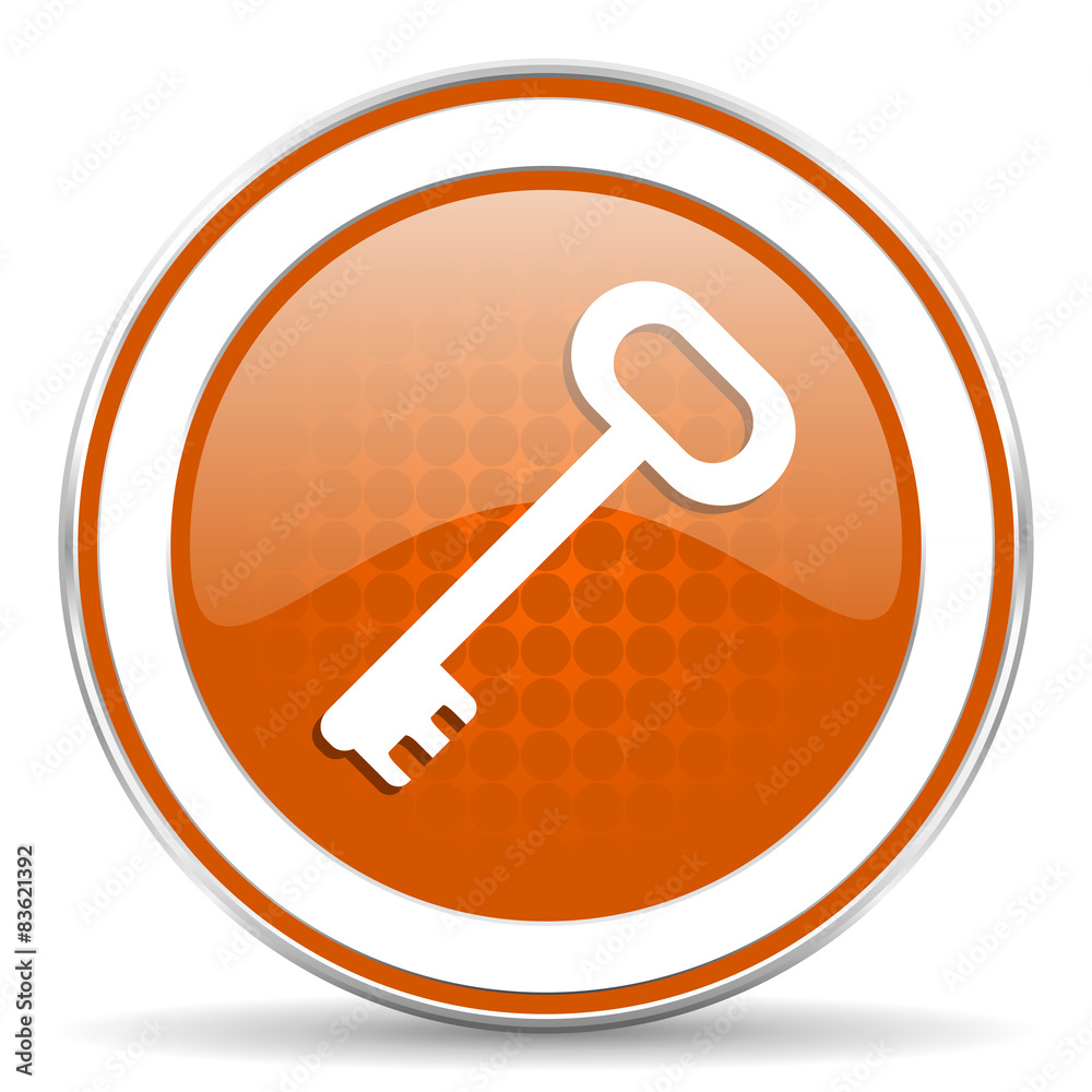 key orange icon secure symbol key orange icon secure symbol