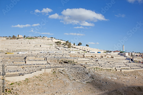 Jerusalem - The jewish cemetery on the Mount of Olives.