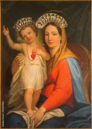 Rome -  painting Madonna Auxilium Christianorium by Domenico 