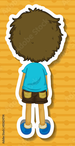 Back of boy