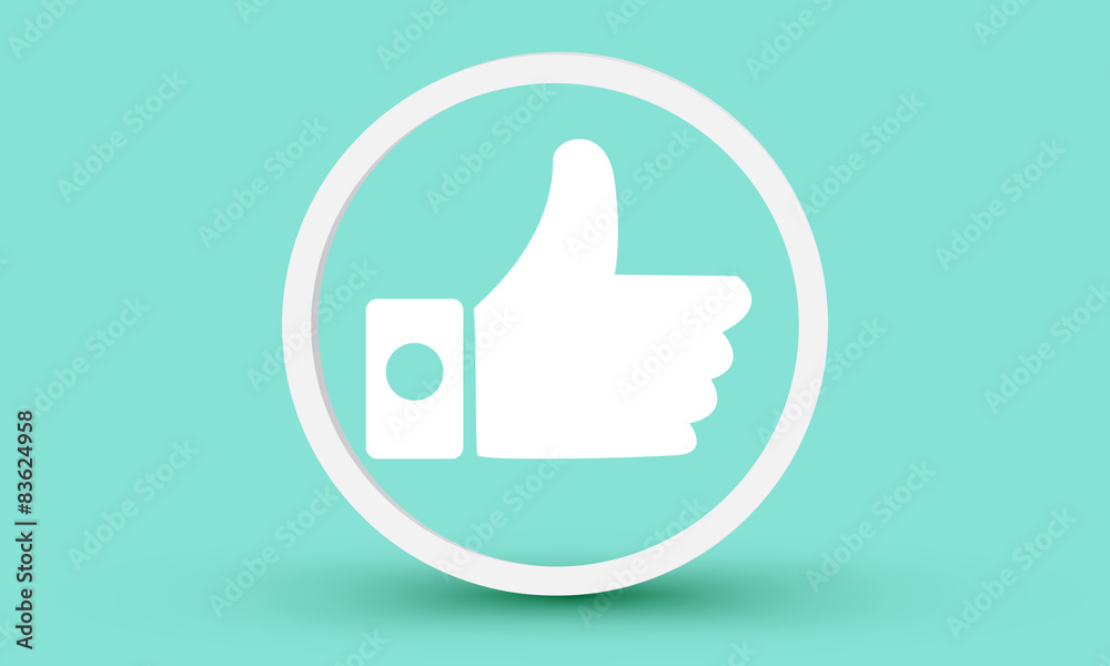 Icon button like vector. Icon button like vector.