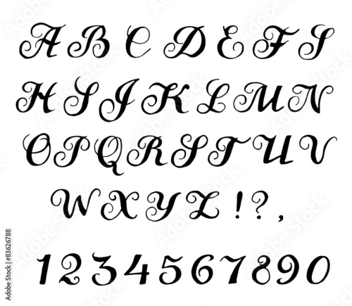 Font calligraphy