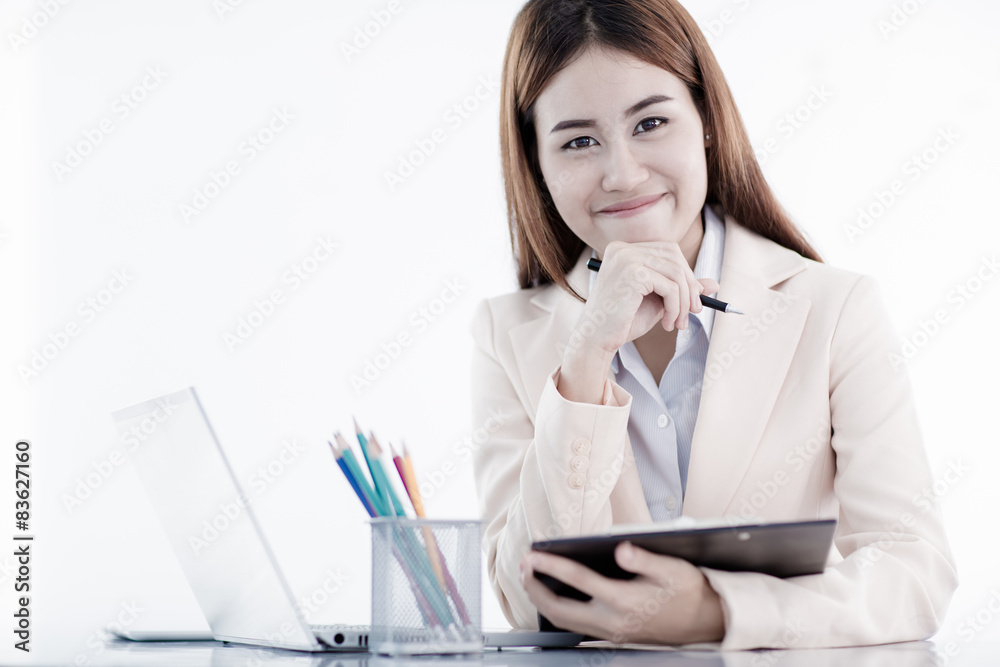 young asian businesswoman working in office young asian businesswoman working in office