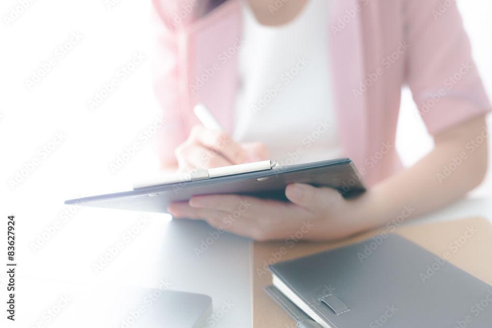 Fototapeta premium business woman working at office