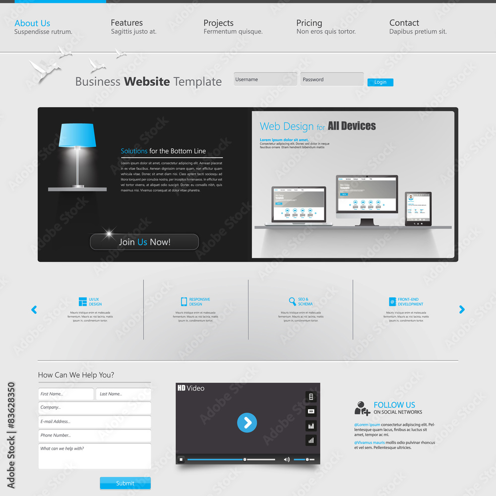 Clean Business Professional Website Clean Business Professional Website