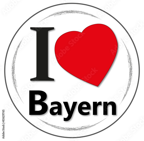 Stempel "I love Bayern"
