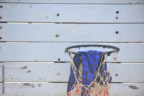 old basketball hoop photo