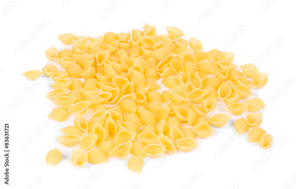 Close up of Italian pasta shells. Close up of Italian pasta shells.