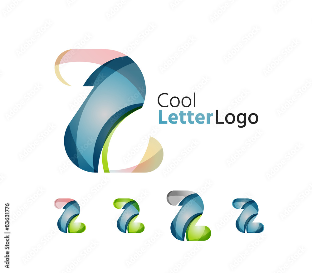 Set of abstract Z letter company logos. Business icons Set of abstract Z letter company logos. Business icons