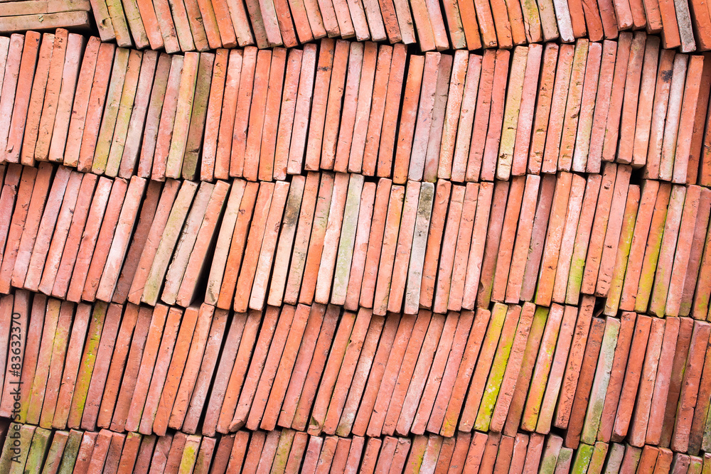 Red brick-lined sheet background and texture Red brick-lined sheet background and texture