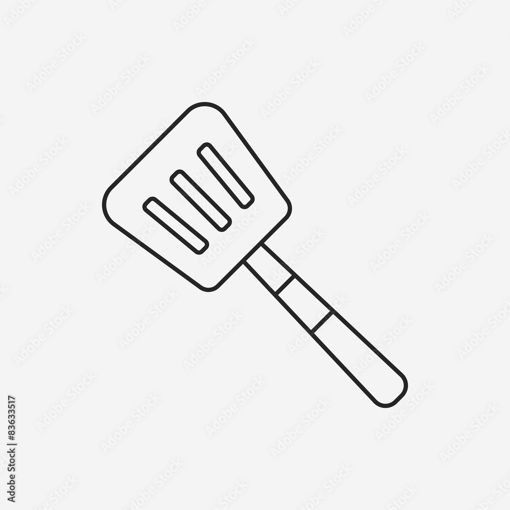 Spatula line icon Spatula line icon