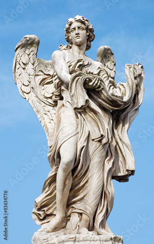 Rome - Angel with garment from Angels bridge