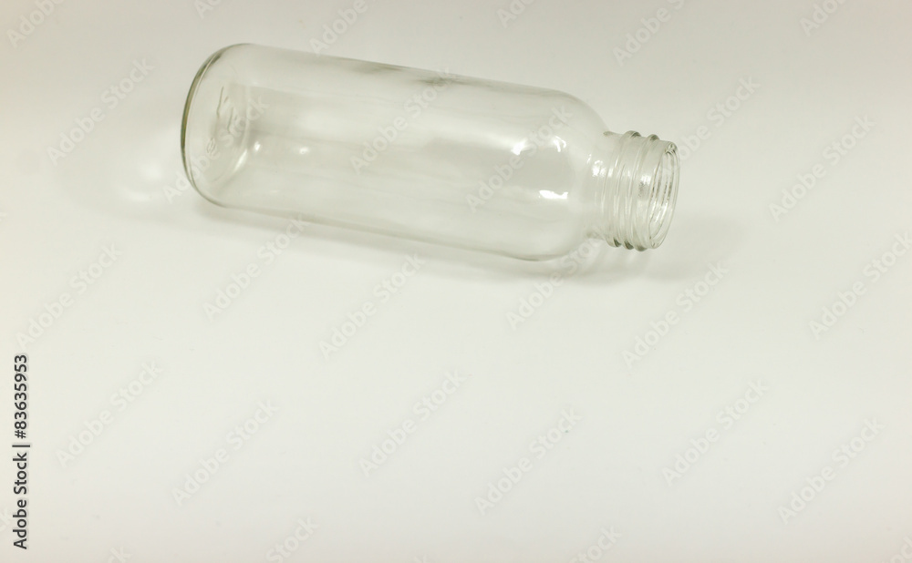 Isolate glass bottle with space Isolate glass bottle with space