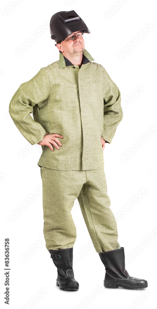 Welder in uniform. Welder in uniform.