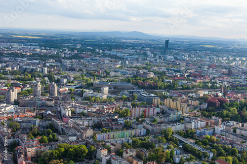 aerial view of wroclaw city suburbs © mariusz szczygieł