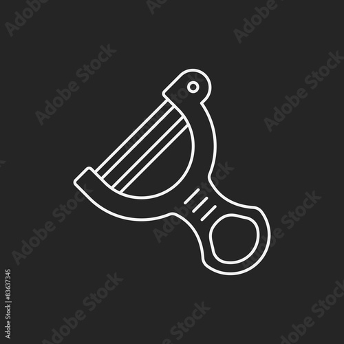 Peeler line icon
