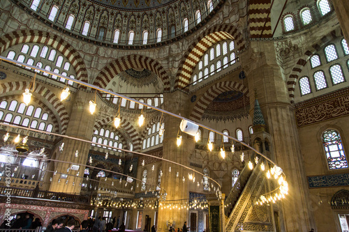 Indoor of Edirne Selimiye Mosque